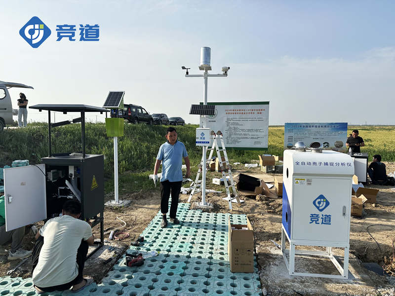 竞道农业四情监测系统在山东高标准农田项目中完成安装